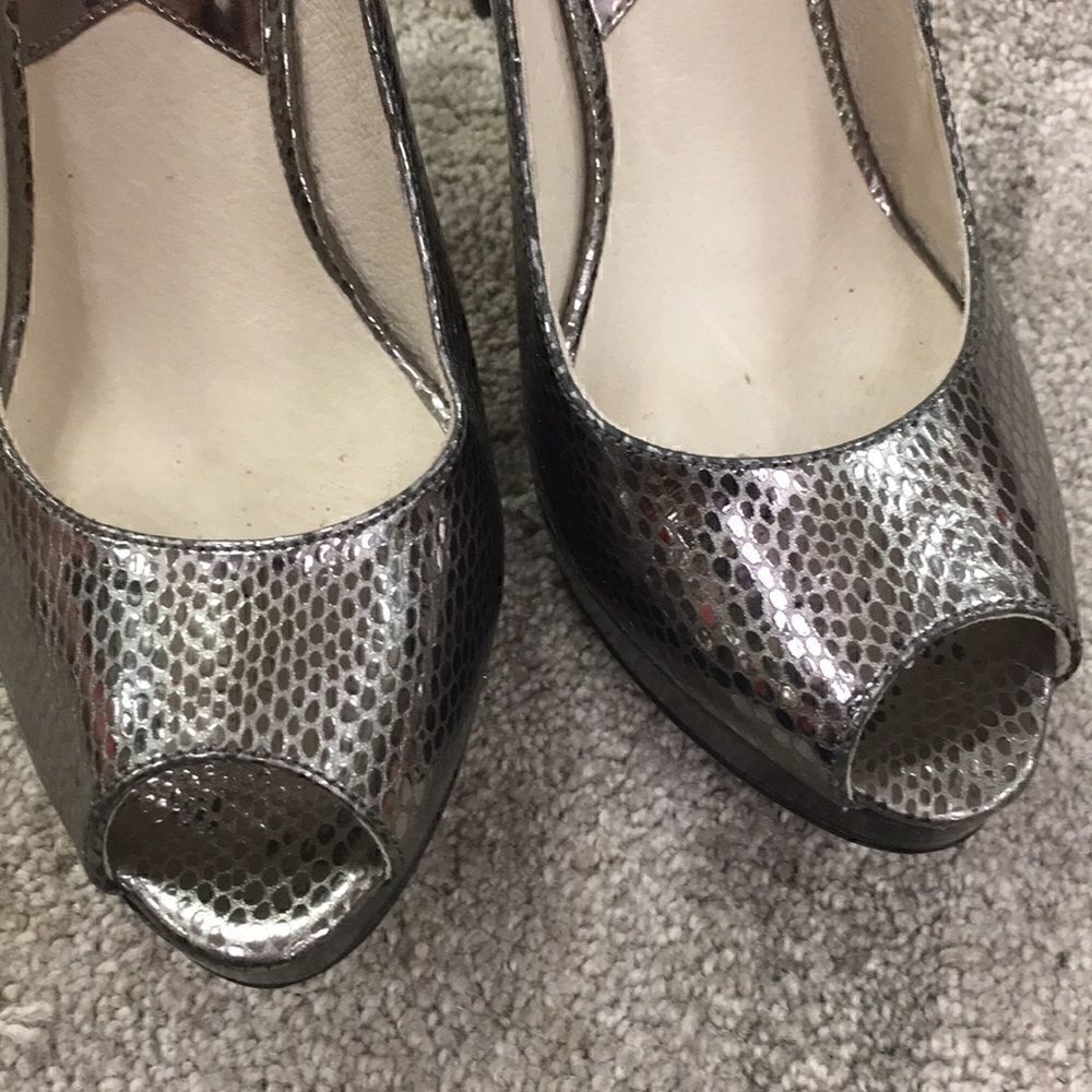 9 Silver Gray Sling Back Michael Michael Kors - Picture 4 of 8